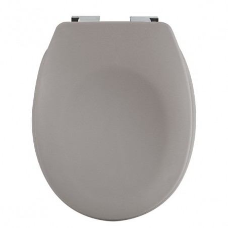 Spirella Toilet Seat Thermoset NEELA Matt Taupe - Chromed ABS Hinges Spirella