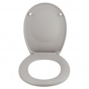 Spirella Toilet Seat Thermoset NEELA Matt Taupe - Chromed ABS Hinges Spirella