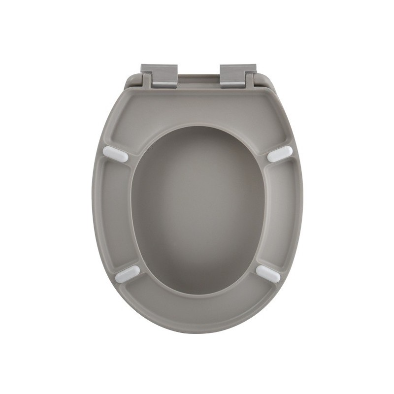 Abattant Wc Thermo Dur NEELA Taupe mat - Charnières ABS Chromé Spirella Spirella