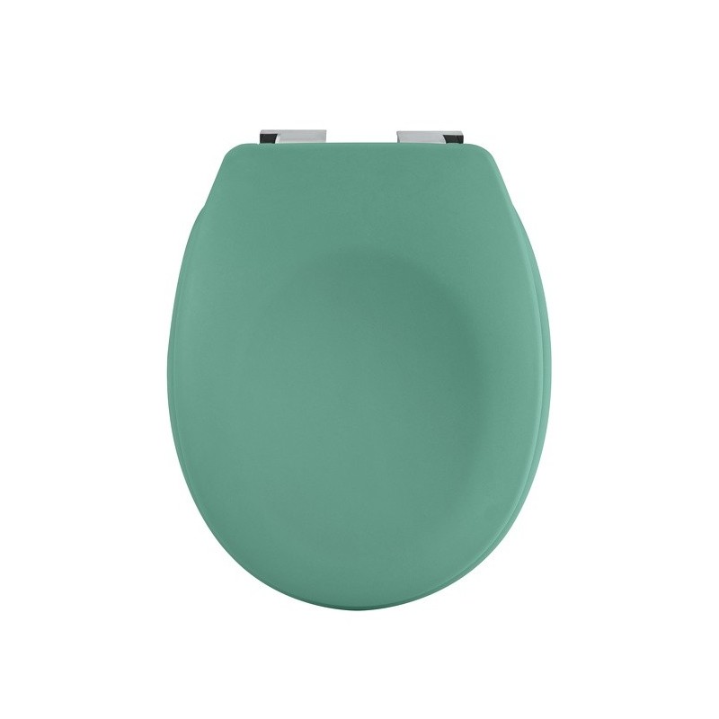 Spirella Toilet Seat Thermoset NEELA Matt Green - Chromed ABS Hinges Spirella