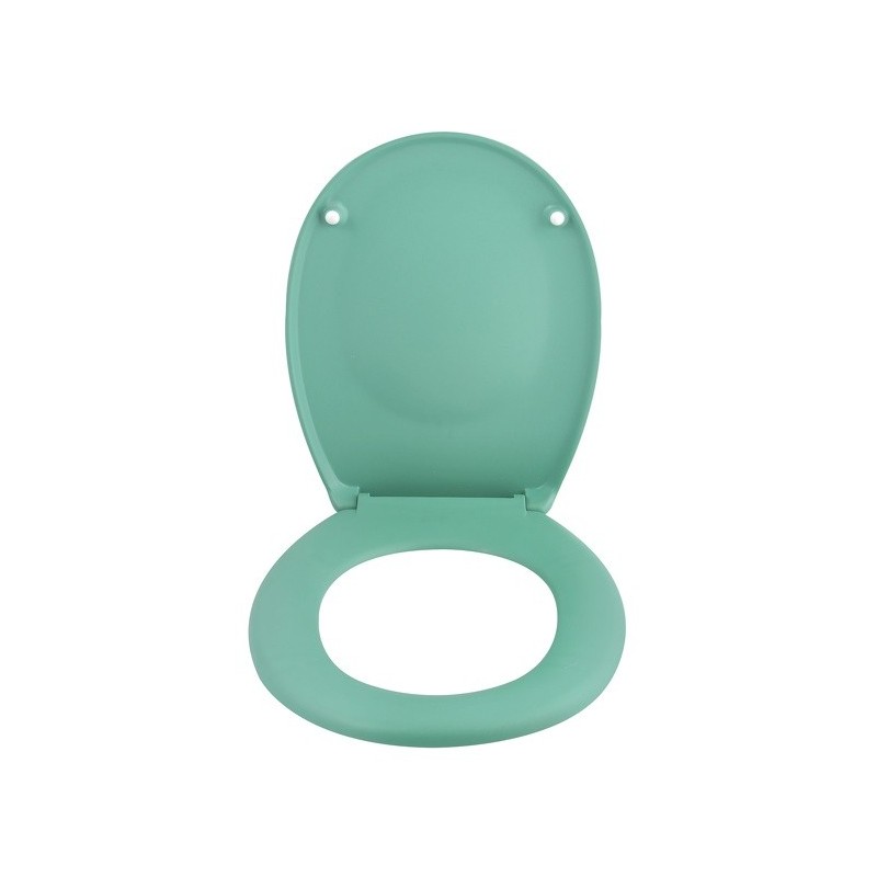 Spirella Toilet Seat Thermoset NEELA Matt Green - Chromed ABS Hinges Spirella