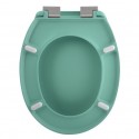 Spirella WC-Sitz Thermo Hard NEELA Mattgrün - Scharniere aus verchromtem ABS Spirella