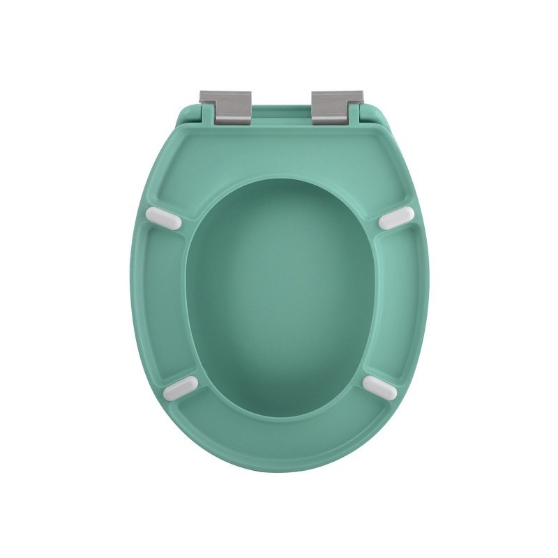 Abattant Wc Thermo Dur NEELA Vert mat - Charnières ABS Chromé Spirella Spirella