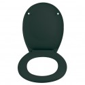 Abattant Wc Thermo Dur NEELA Vert Foncé mat - Charnières ABS Chromé Spirella Spirella