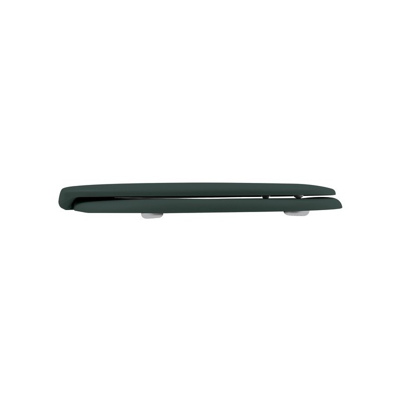 Spirella WC-Sitz Thermo Hard NEELA Matt Dunkelgrün - Scharniere aus verchromtem ABS Spirella