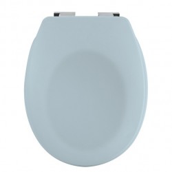 Spirella Toilet Seat Thermoset NEELA Matte Ice Blue - Chromed ABS Hinges