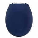 Spirella Copriwater Plastica NEELA Blu scuro opaco - Cerniere in ABS cromato Spirella