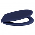 Spirella Copriwater Plastica NEELA Blu scuro opaco - Cerniere in ABS cromato Spirella