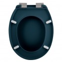 Spirella WC-Sitz Thermo Hard NEELA Matt Petrol - Verchromte ABS-Scharniere Spirella