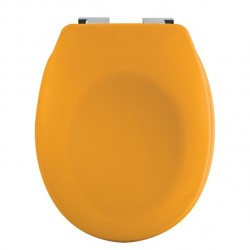 Spirella Copriwater Plastica NEELA Giallo opaco - Cerniere in ABS cromato Spirella
