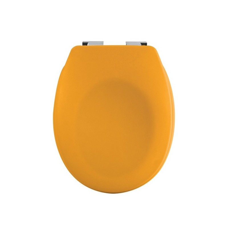 Spirella Copriwater Plastica NEELA Giallo opaco - Cerniere in ABS cromato Spirella