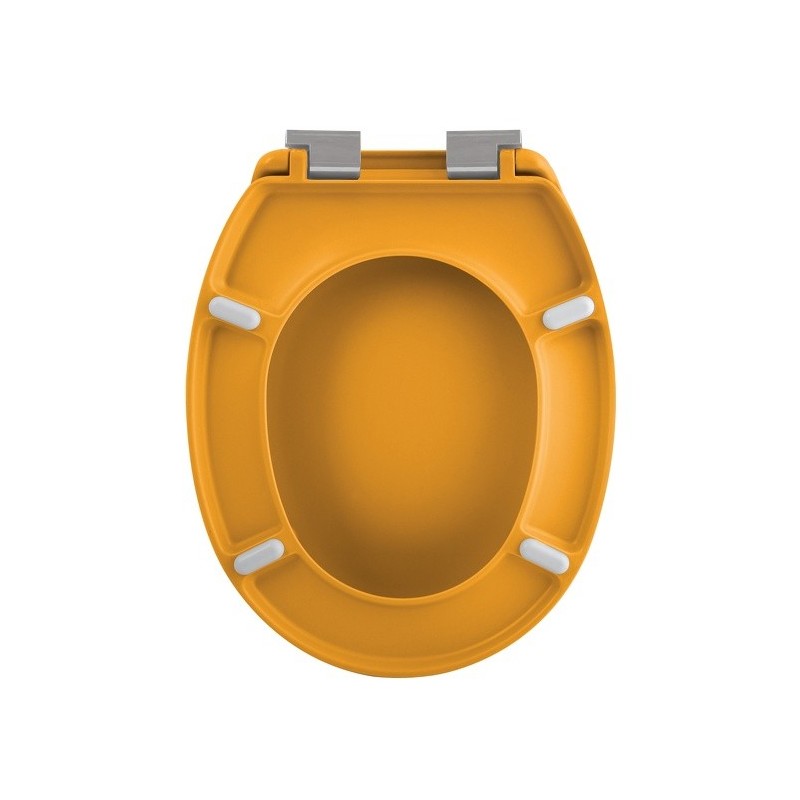Abattant Wc Thermo Dur NEELA Safran mat - Charnières ABS Chromé Spirella Spirella