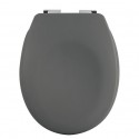 Spirella Toilet Seat Thermoset NEELA Matt Gray - Chromed ABS Hinges Spirella