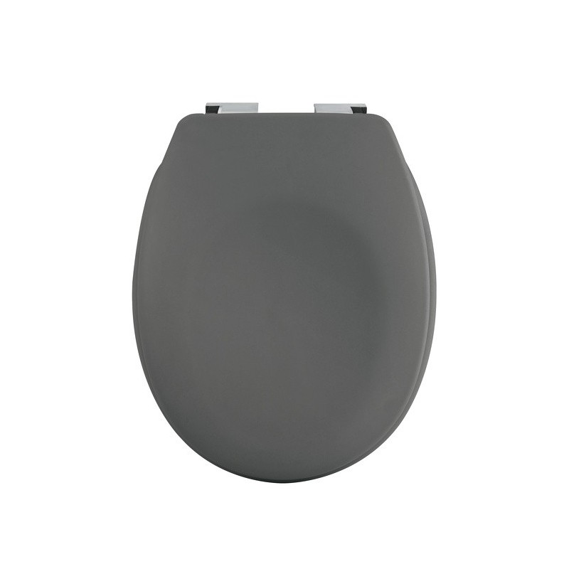 Abattant Wc Thermo Dur NEELA Gris mat - Charnières ABS Chromé Spirella Spirella