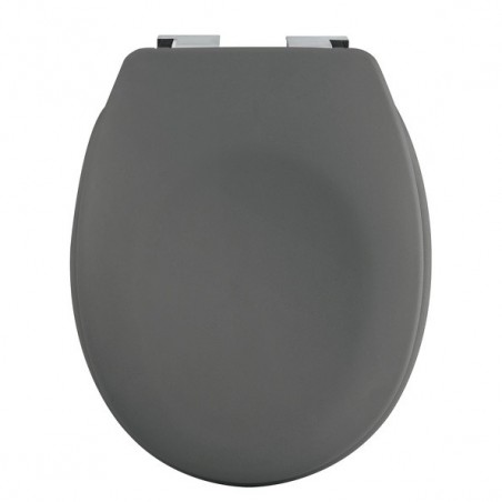 Spirella Copriwater Plastica NEELA Grigio opaco - Cerniere in ABS cromato Spirella