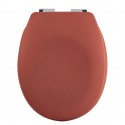 Spirella WC-Sitz Thermo Hard NEELA Terrakotta-Matte - Verchromte ABS-Scharniere Spirella