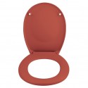 Abattant Wc Thermo Dur NEELA Terracotta mat - Charnières ABS Chromé Spirella Spirella