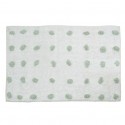 MSV Alfombra de baño de algodón GRANZIO 50x80cm Blanco y gris MSV