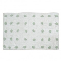 MSV Tappetino da bagno GRANZIO cotone 50x80 cm bianco e grigio MSV