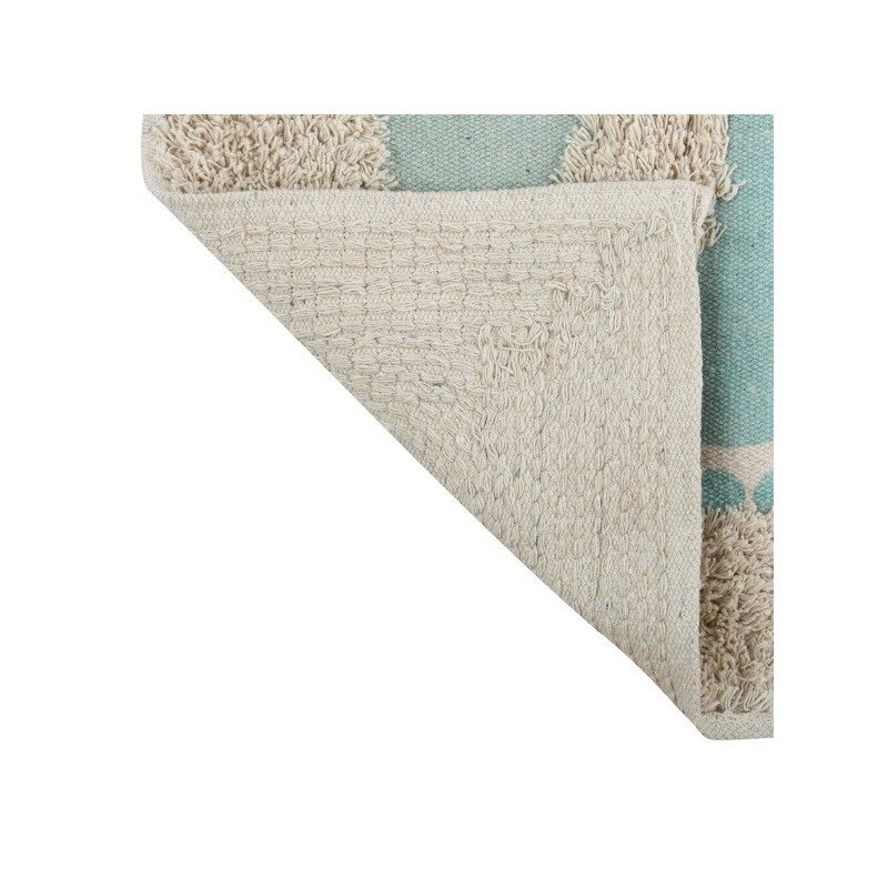 MSV Badematte Baumwoll PIED 40x60cm Blau & Grau MSV