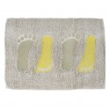 MSV Bathroom mat Cotton PIED 40x60cm Taupe & Anise MSV