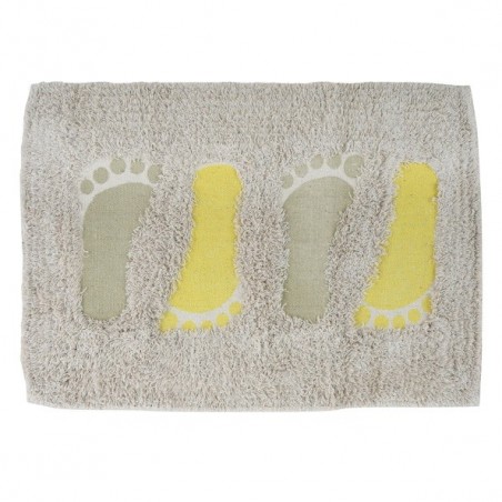 MSV Alfombra de baño de algodón PIED 40x60cm Topo & Anís MSV