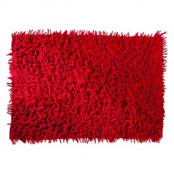MSV Badematte Baumwoll 40x60cm Rot MSV