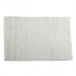 MSV Alfombra de baño de algodón 45x70cm Blanco MSV