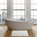 MSV Badematte aus Baumwolle 45x70cm Weiß MSV