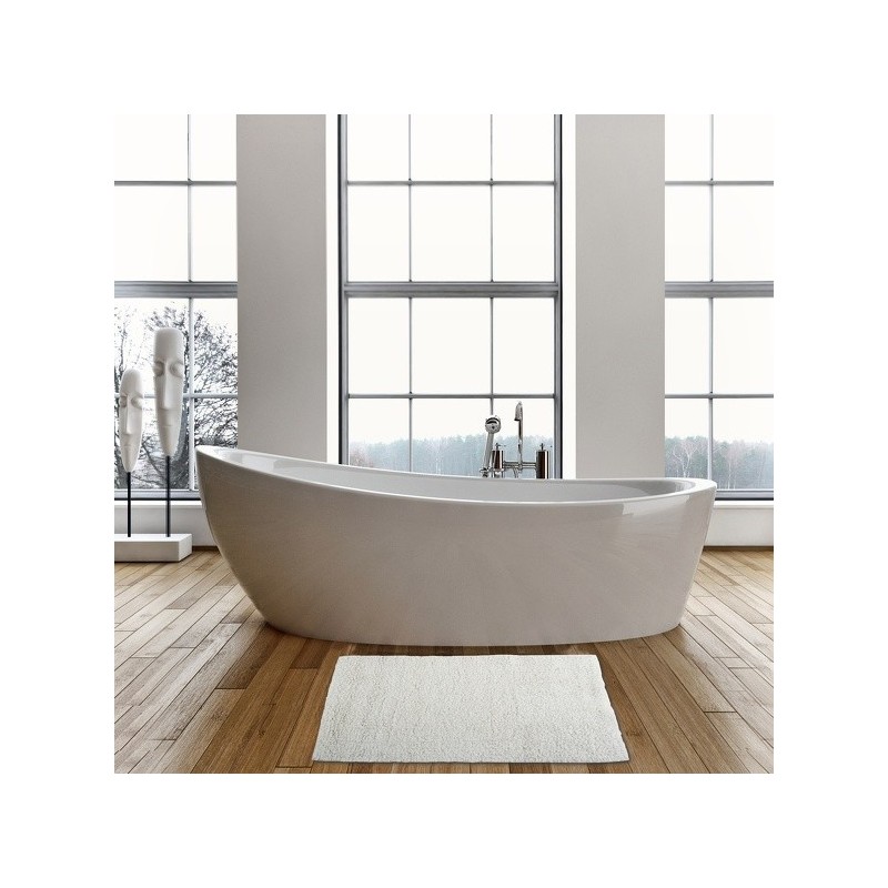 MSV Badematte aus Baumwolle 45x70cm Weiß MSV