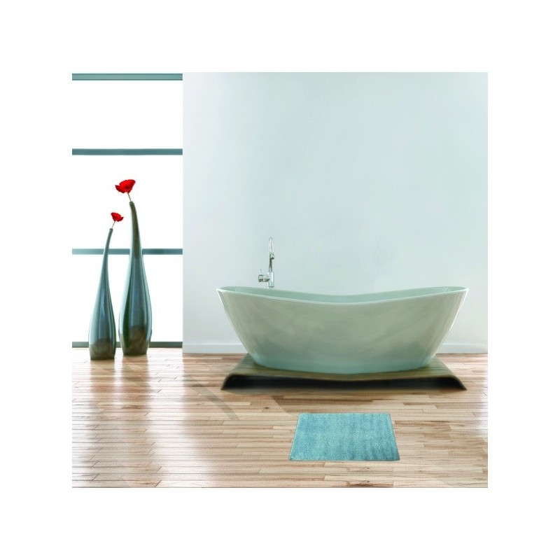 MSV Badematte aus Baumwolle 45x70cm Blau MSV