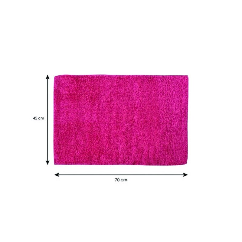 Tapis de bain Coton DALIJA 45x70cm Rose Fuschia MSV MSV