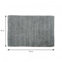 MSV Bathroom mat Cotton 45x70cm Gray MSV
