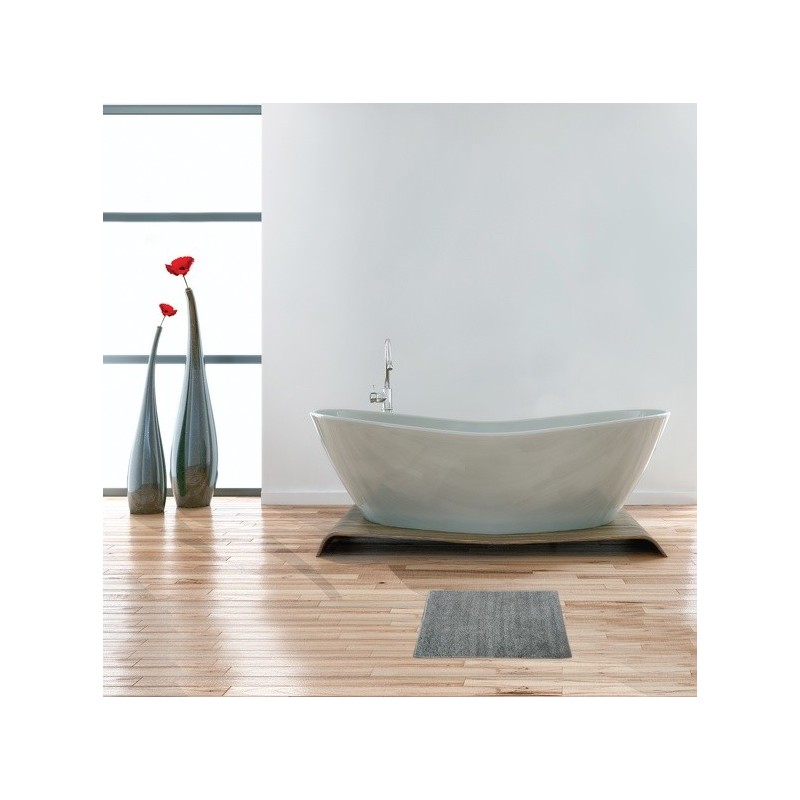 MSV Bathroom mat Cotton 45x70cm Gray MSV