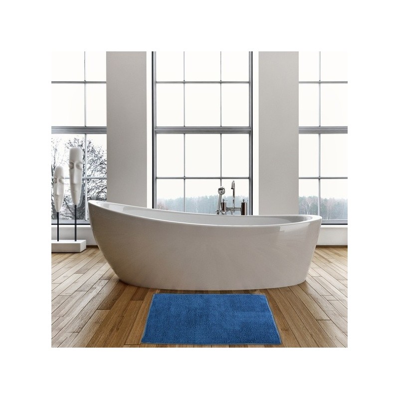 MSV Tappetino da bagno cotone 45x70cm Navy MSV