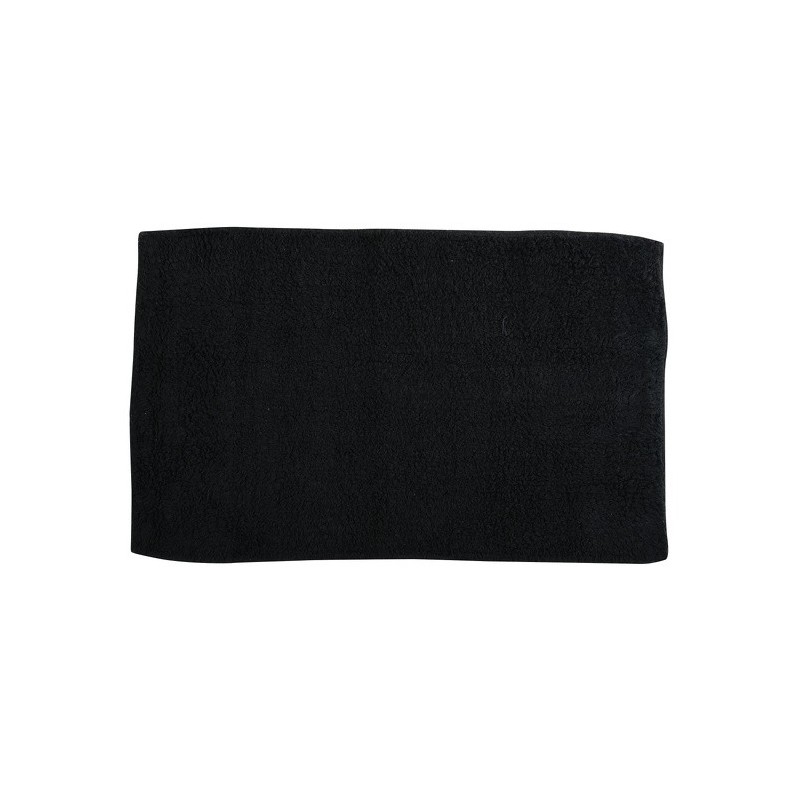 MSV Tappetino da bagno cotone 45x70cm Nero MSV
