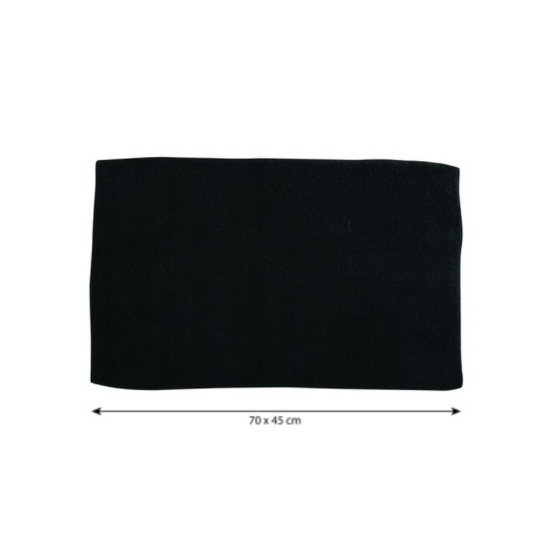 MSV Badematte Baumwoll 45x70cm Schwarz MSV