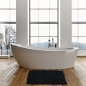 Tapis de bain Coton 45x70cm Noir MSV MSV