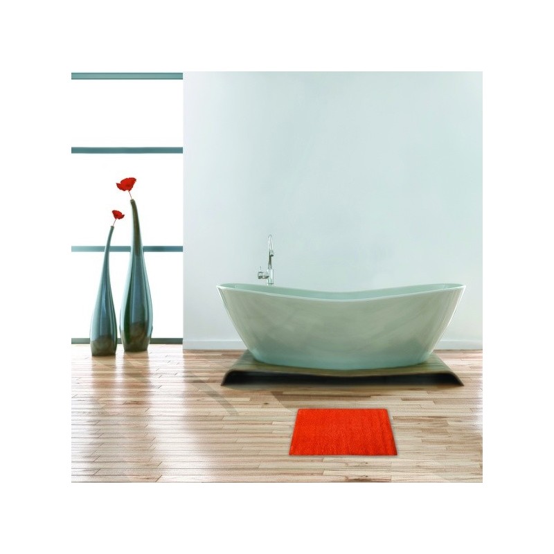 MSV Alfombra de baño de algodón 45x70cm Naranja MSV