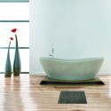 MSV Alfombra de baño de algodón 45x70cm Topo MSV