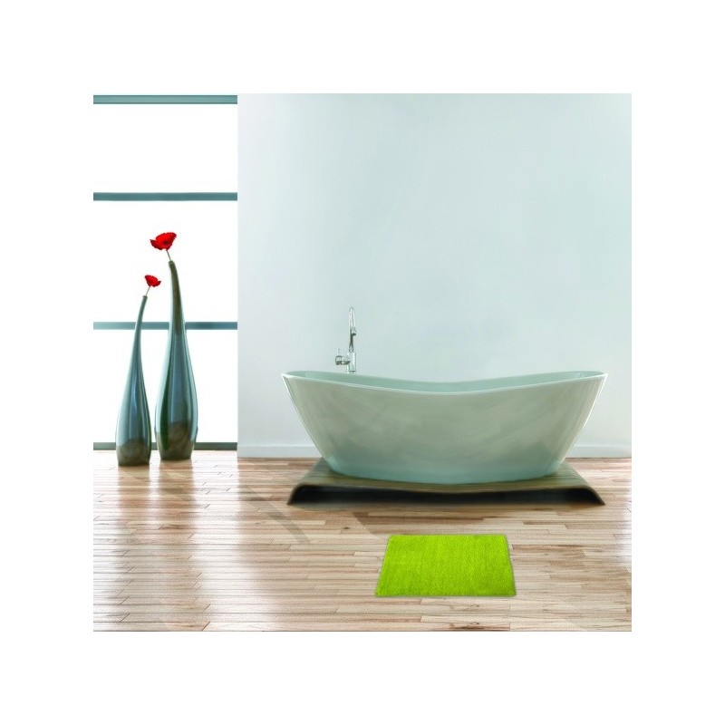 MSV Badematte aus Baumwolle 45x70cm Limettengrün MSV