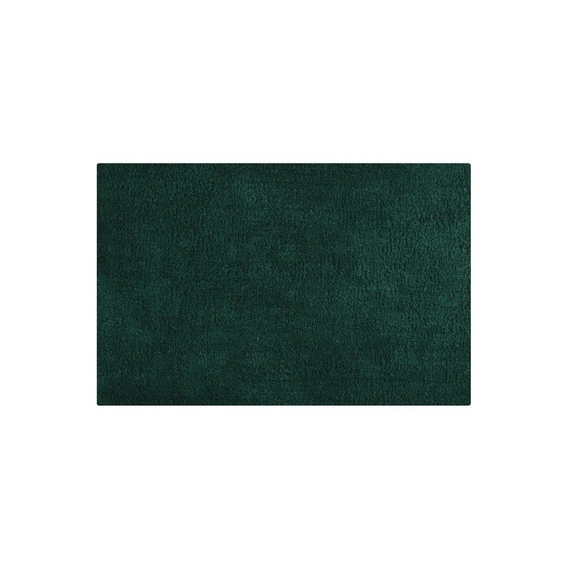 MSV Alfombra de baño de algodón 45x70cm Verde oscuro MSV