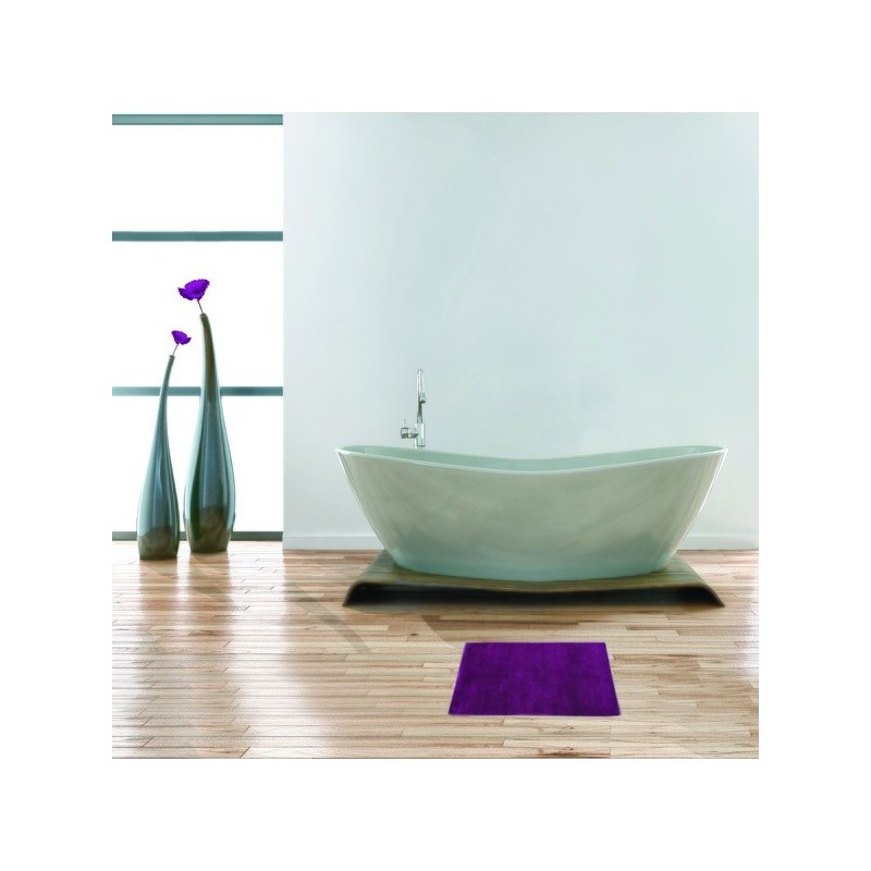 Tapis de bain Coton 45x70cm Violet MSV MSV