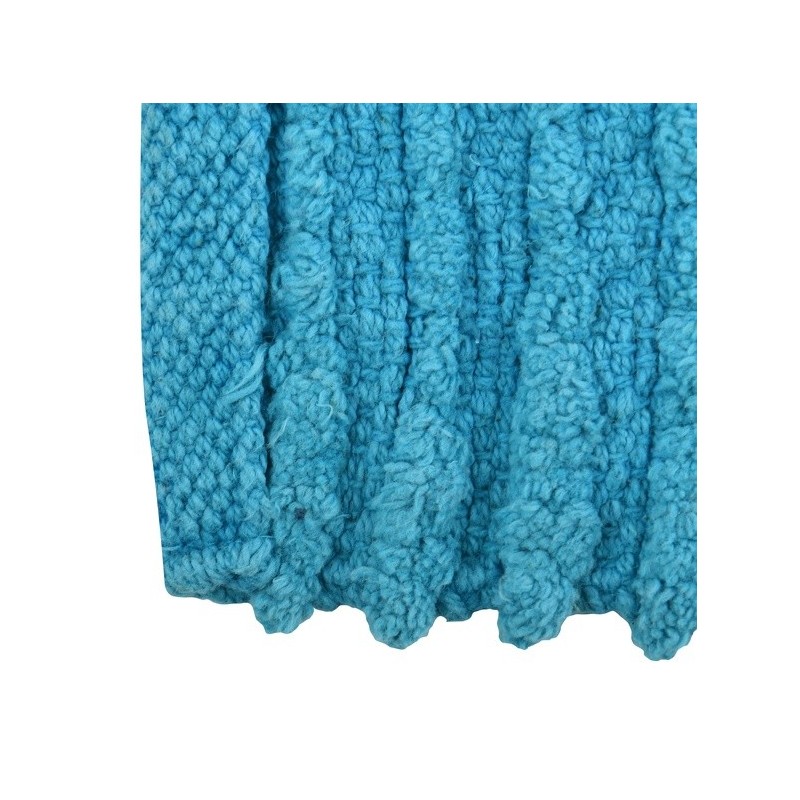 MSV Alfombra de baño de algodón 50x80cm Azul MSV