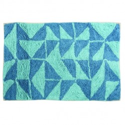 MSV Bathroom mat Cotton 50x80Cm CALULA Blue