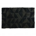 Tapis de bain Coton 50x80Cm CALULA Noir &Gris MSV MSV