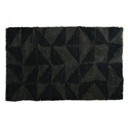Tapis de bain Coton 50x80Cm CALULA Noir &Gris MSV