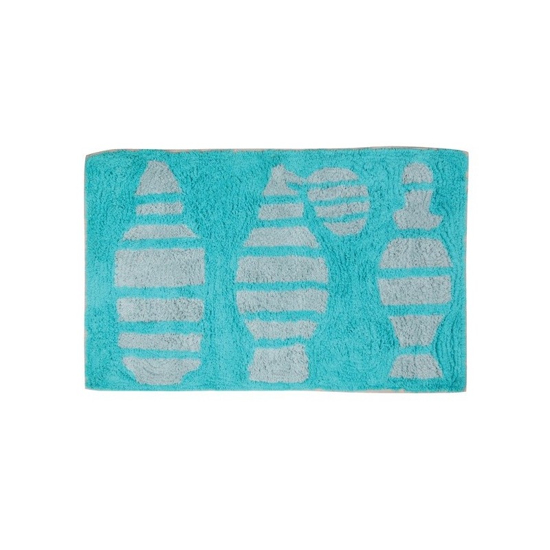 MSV Tappetino da bagno cotone 50x80cm Moshi Blue MSV