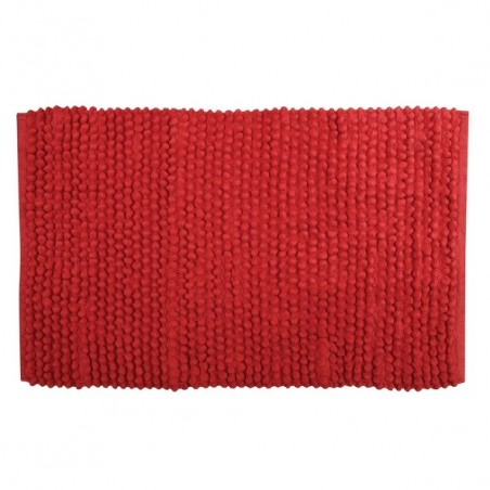MSV Alfombra de baño de algodón 50x80cm Rojo MSV
