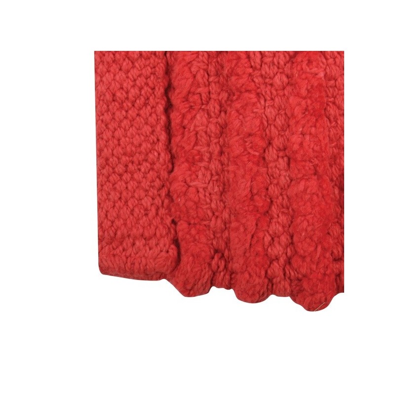 MSV Alfombra de baño de algodón 50x80cm Rojo MSV